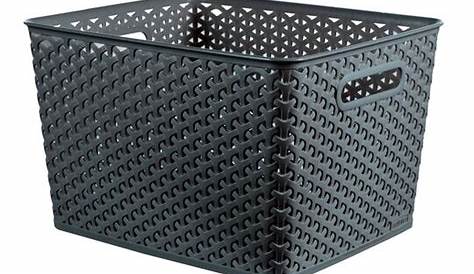 Curver Baskets Tesco My Style Small Basket Grey Groceries