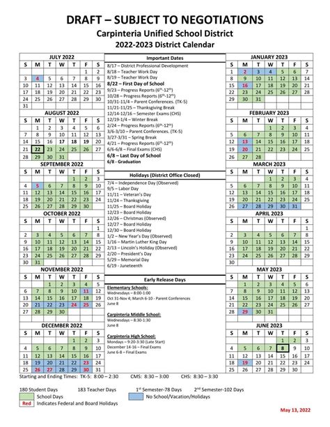 cusd 200 calendar 2022-23