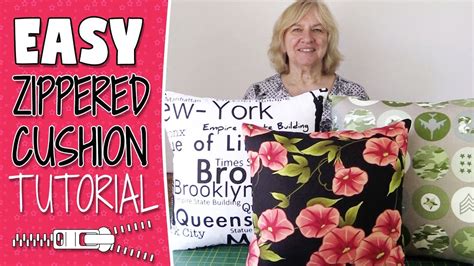 Cushion Cover With Zipper Tutorial