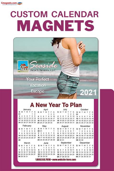 Custom Calendar Magnet