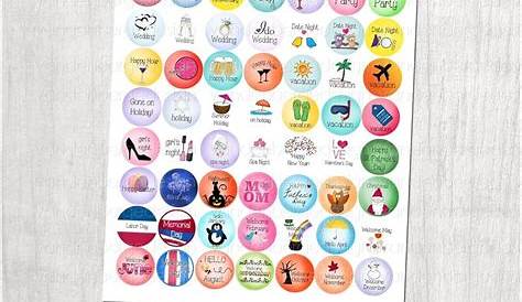 45pcs/box Color date calendar sticker paper decoration sticker diy