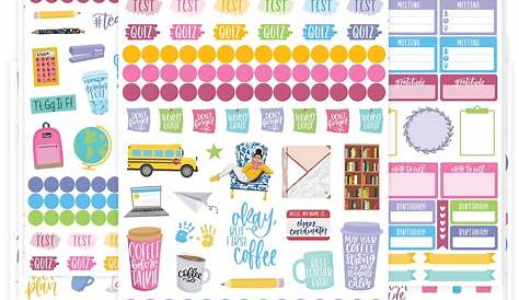 Teacher Sticker 14 Pack Classic | Teacher stickers, Teacher, Middle