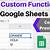 custom functions in google sheets