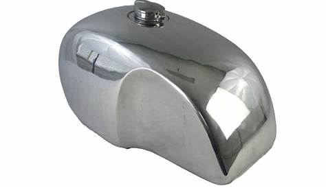 10L / 2.6Gal Bare Steel Cafe Racer Gas Tank Universal Fuel Tank with