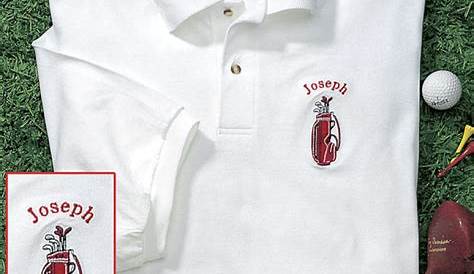 Custom Logo Golf Shirt With Embroidered Logo Online at AllStar
