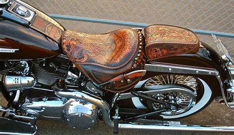Custom made leather motorcycle seats | Motorcycle seats, Leather