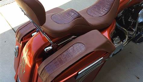 Custom leather motorcycle seat. - Upholstery Shop - Quality