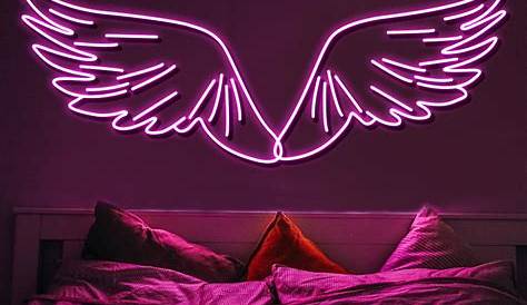 Custom Neon Wings Angel LED Light Sign Wall Decor Etsy