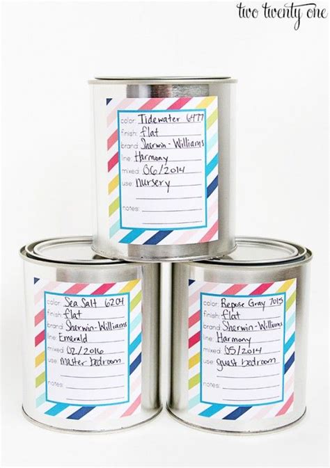 Custom Paint Can Labels & Stickers Print Paint Tin Labels