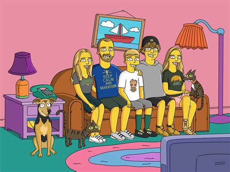 Lovely Custom Simpsons Portraits: Capture The Timeless Magic Of The Simpsons