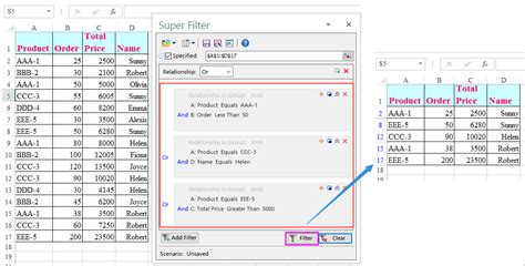 Custom Autofilter Based On Cell Value