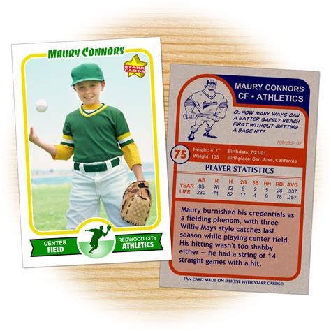 custom baseball card maker