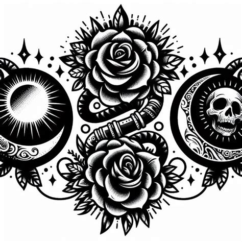 custom blackwork tattoo design