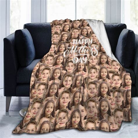 custom blanket with faces