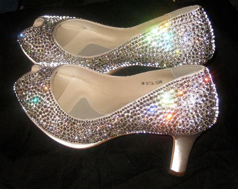custom bridal shoes with swarovski crystals