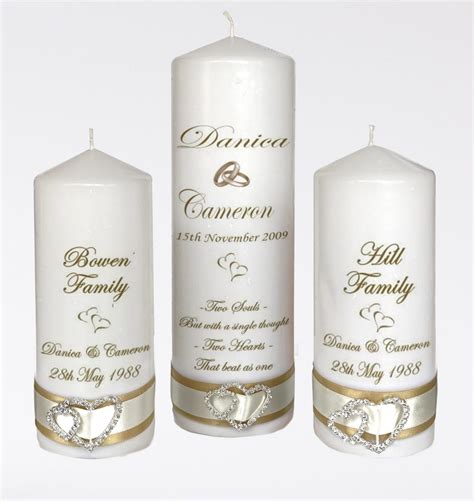 Custom Candles Wedding