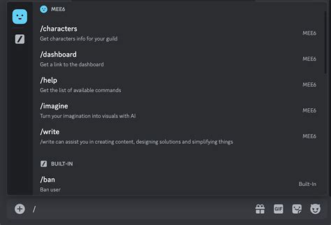 Custom Discord Bot Commands
