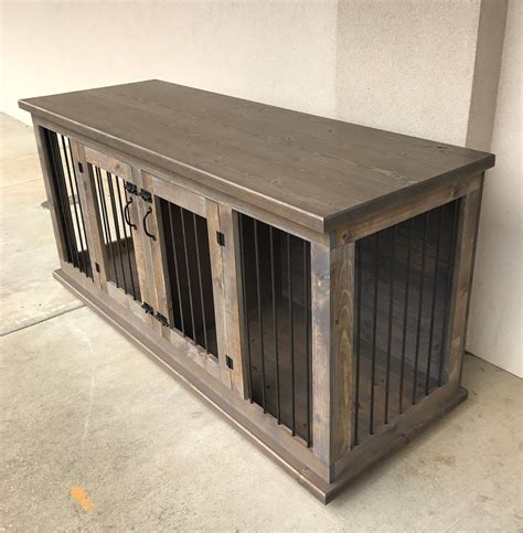 Custom Double Dog Crate