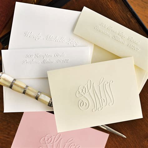 Custom Embossed Notecards