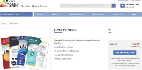 Custom Flyer Printing Cost