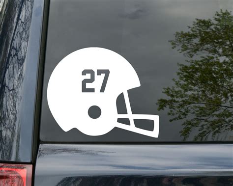 custom football helmet number stickers