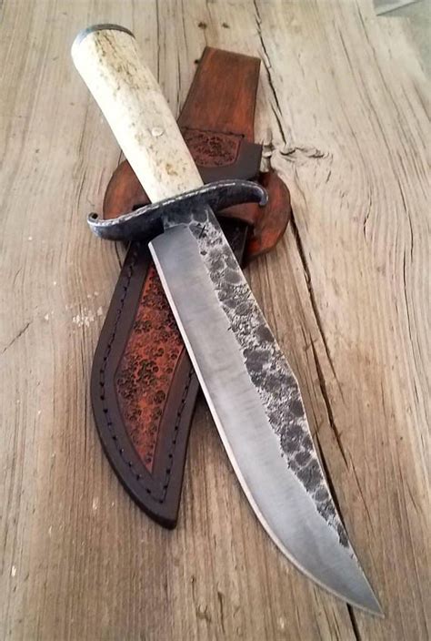 custom forged bowie knife