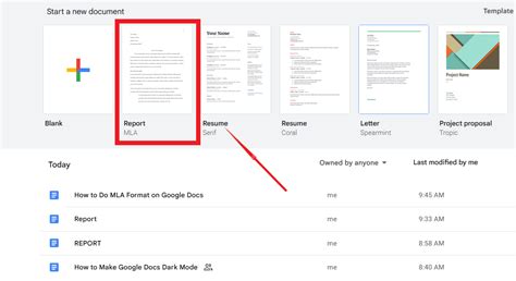 custom format google docs