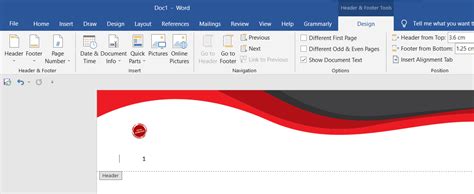 custom header example