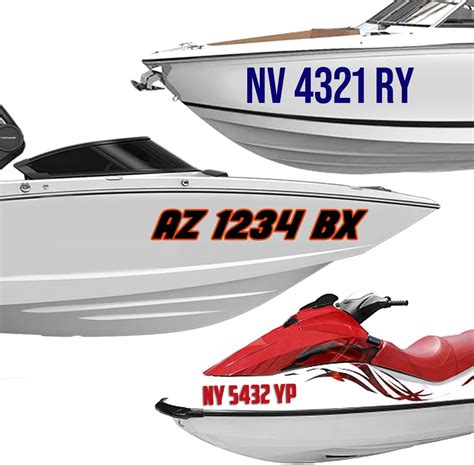 Custom Jet Ski Registration Numbers
