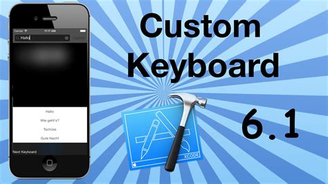 Custom Keyboard Xcode Tutorial