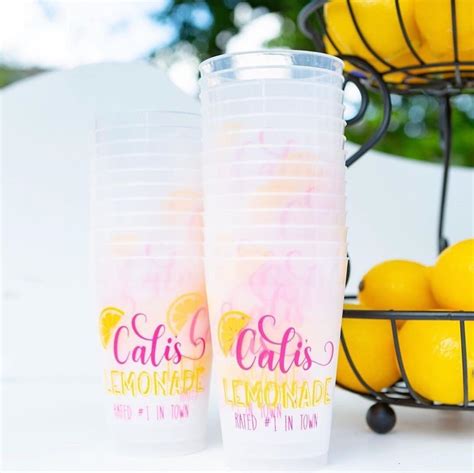 Custom Lemonade Cups
