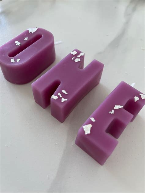 Custom Letter Candles