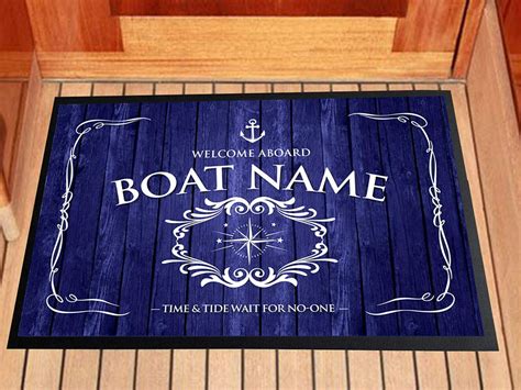 custom logo boat mats