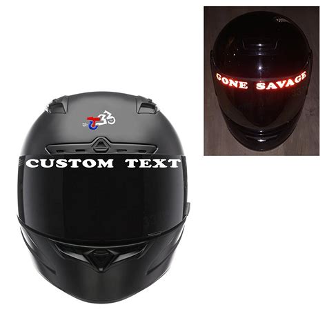 custom motorcycle helmet visor decals