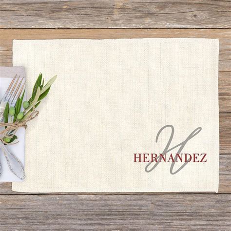 Custom Name Placemats