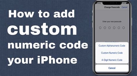 custom numeric code example