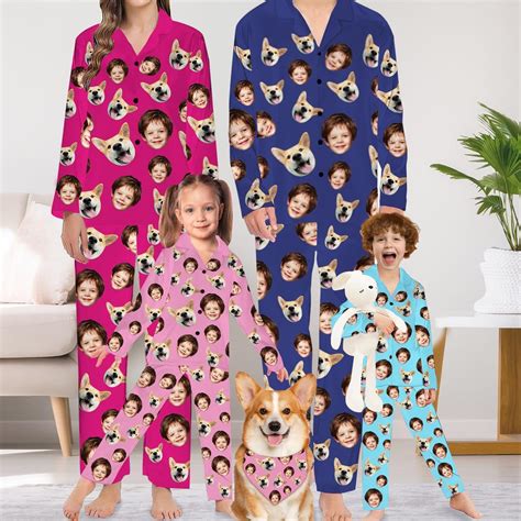 custom pajamas with faces