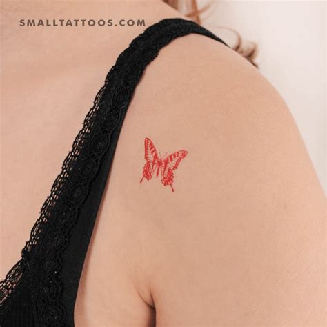 Custom Red Temporary Tattoos