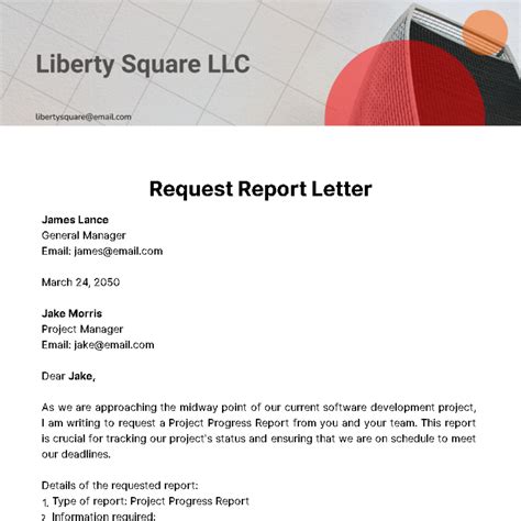 Custom Report Request Template