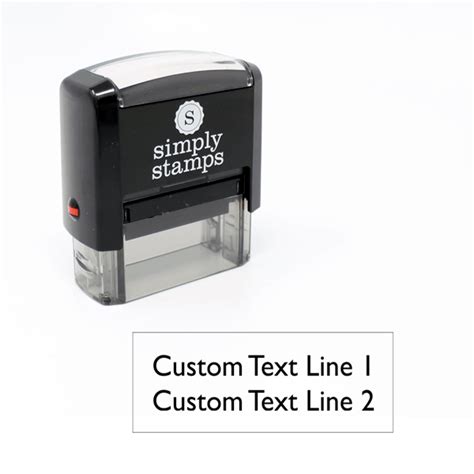 Custom Rubber Stamp 2 Lines