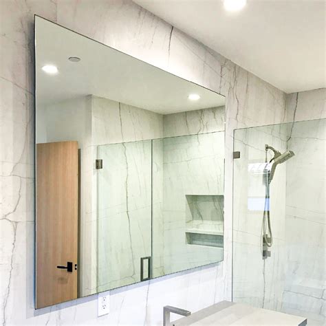 Custom Size Frameless Mirror