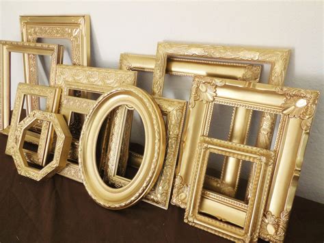 Custom Size Gold Picture Frames