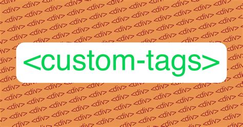 Custom Tag Attributes In Html