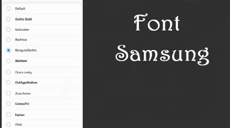 Custom Tampilan Font
