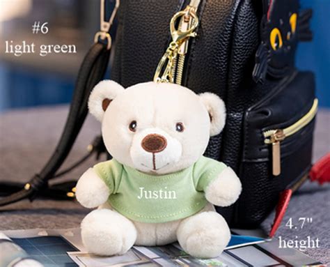 Custom Teddy Bear Keychains