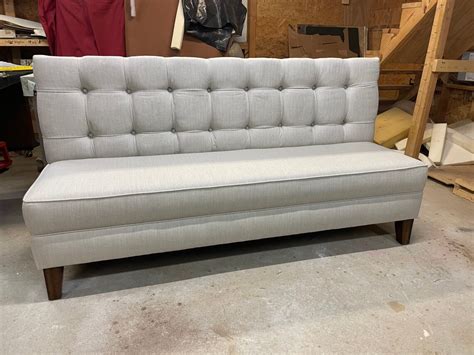 Custom Upholstered Dining Bench