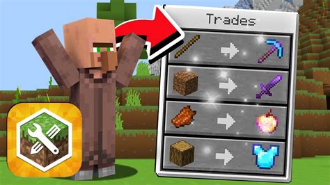 custom villager trades minecraft bedrock mod