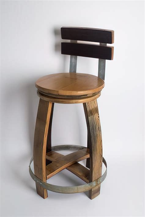 Custom Wine Barrel Stool
