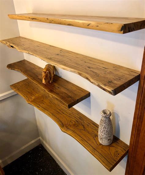 custom wood wall shelves