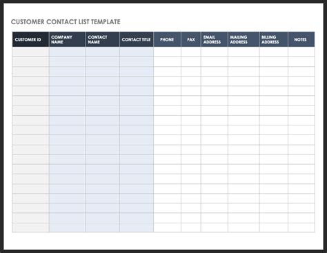 Contact List Template 12+ Free Word, Excel, PDF Format Free
